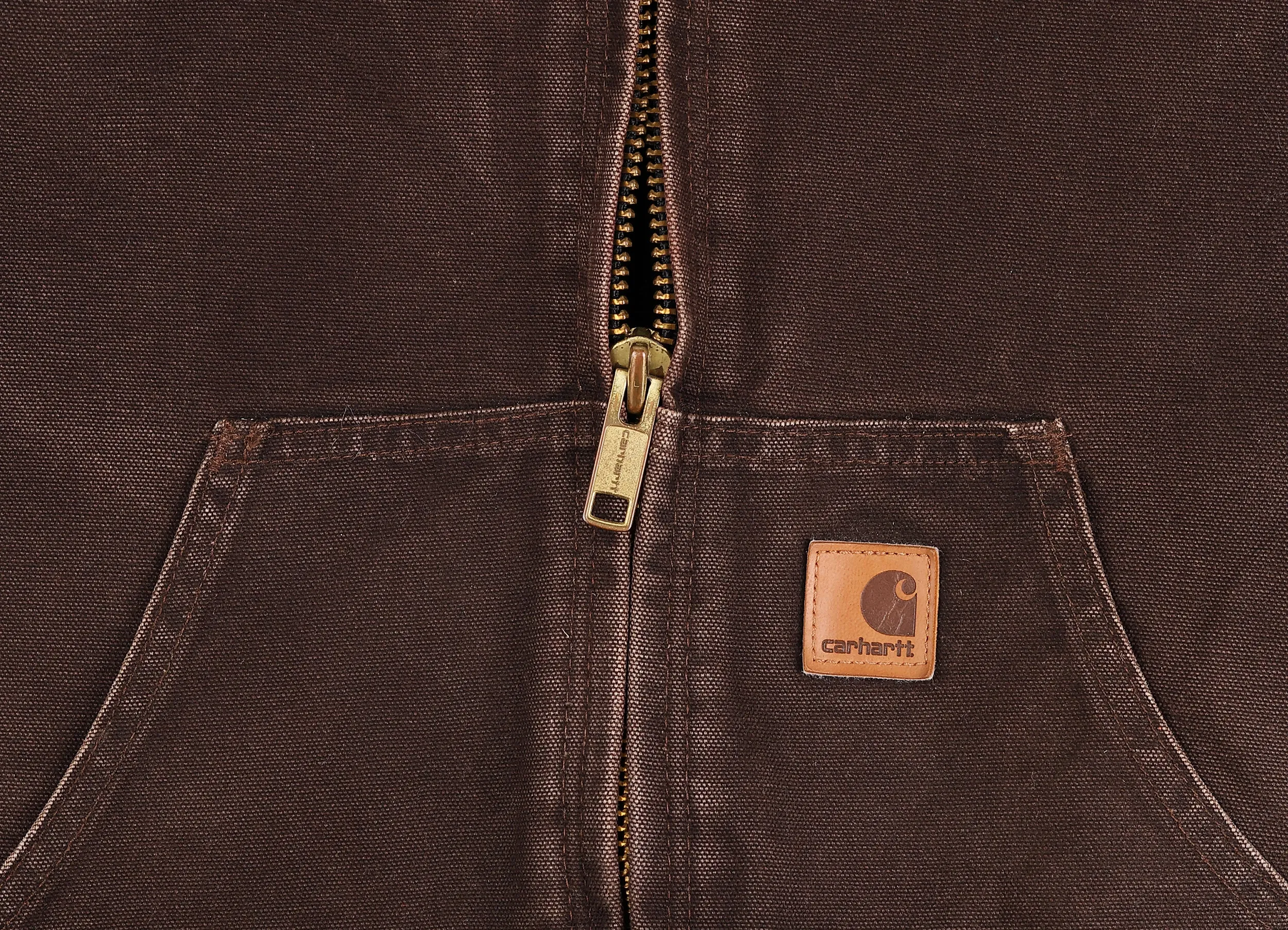 Carhartt Hooded Work Jacket - Brown - M