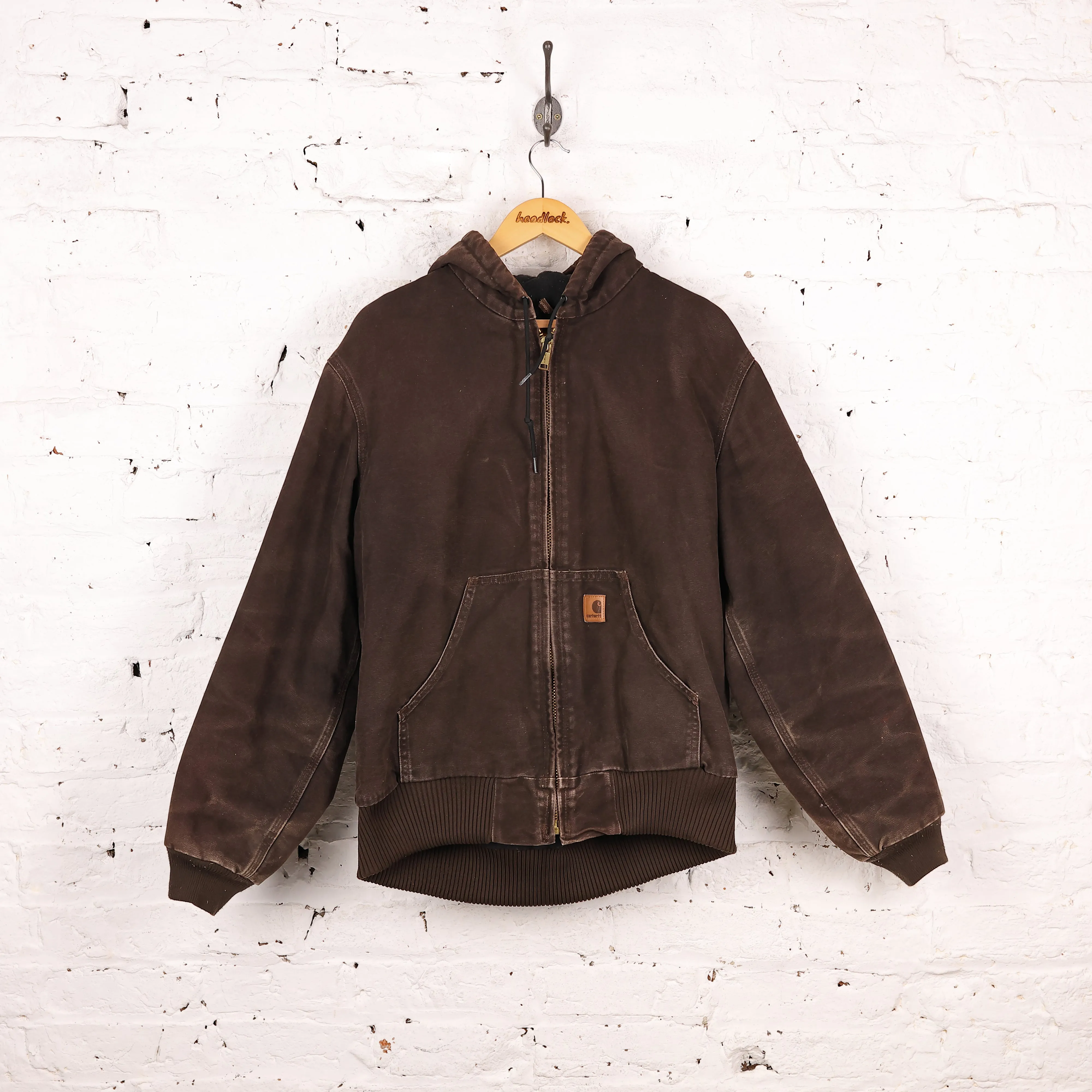 Carhartt Hooded Work Jacket - Brown - M