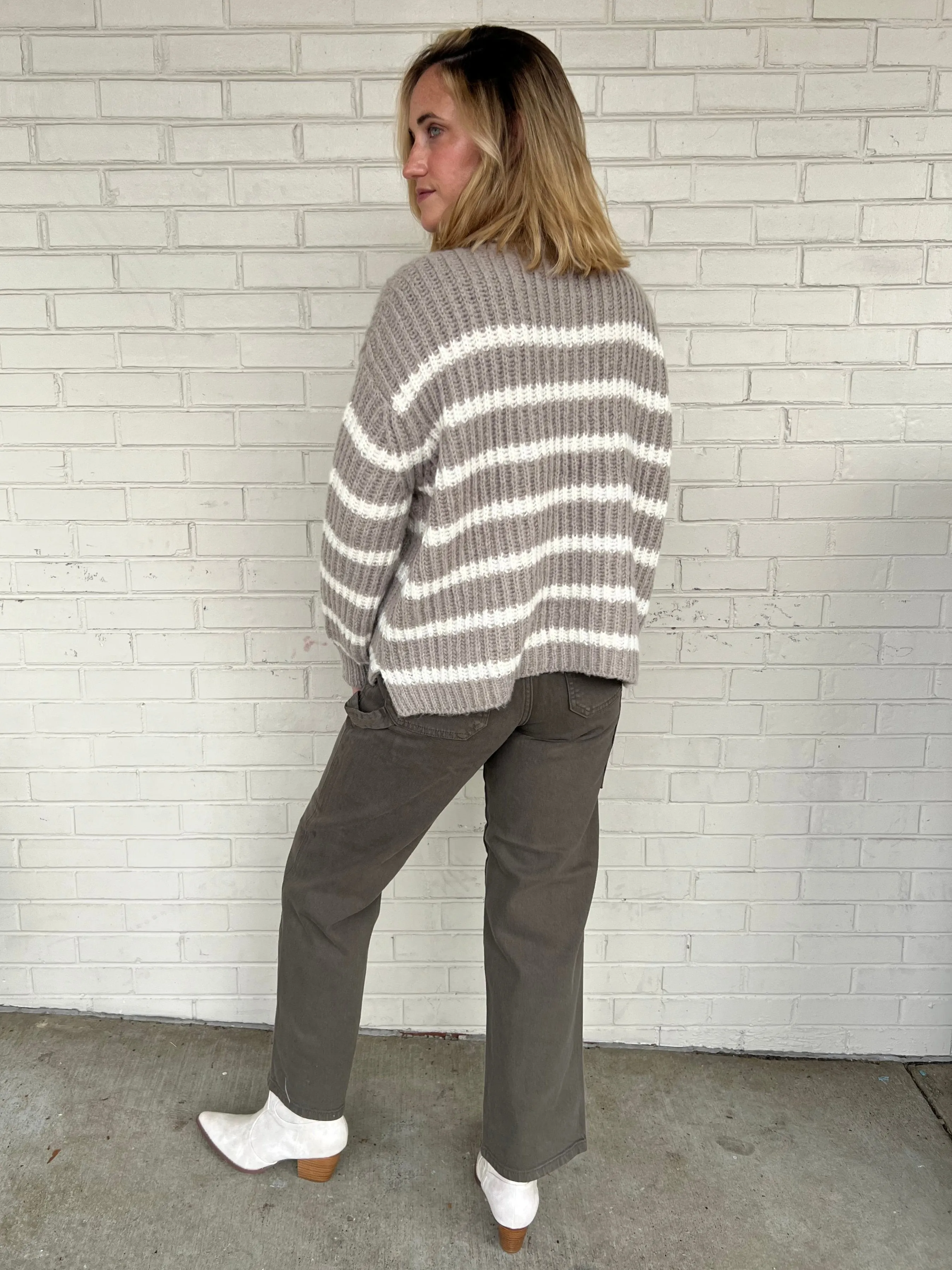 Carpenter Straight Leg Jeans - Olive