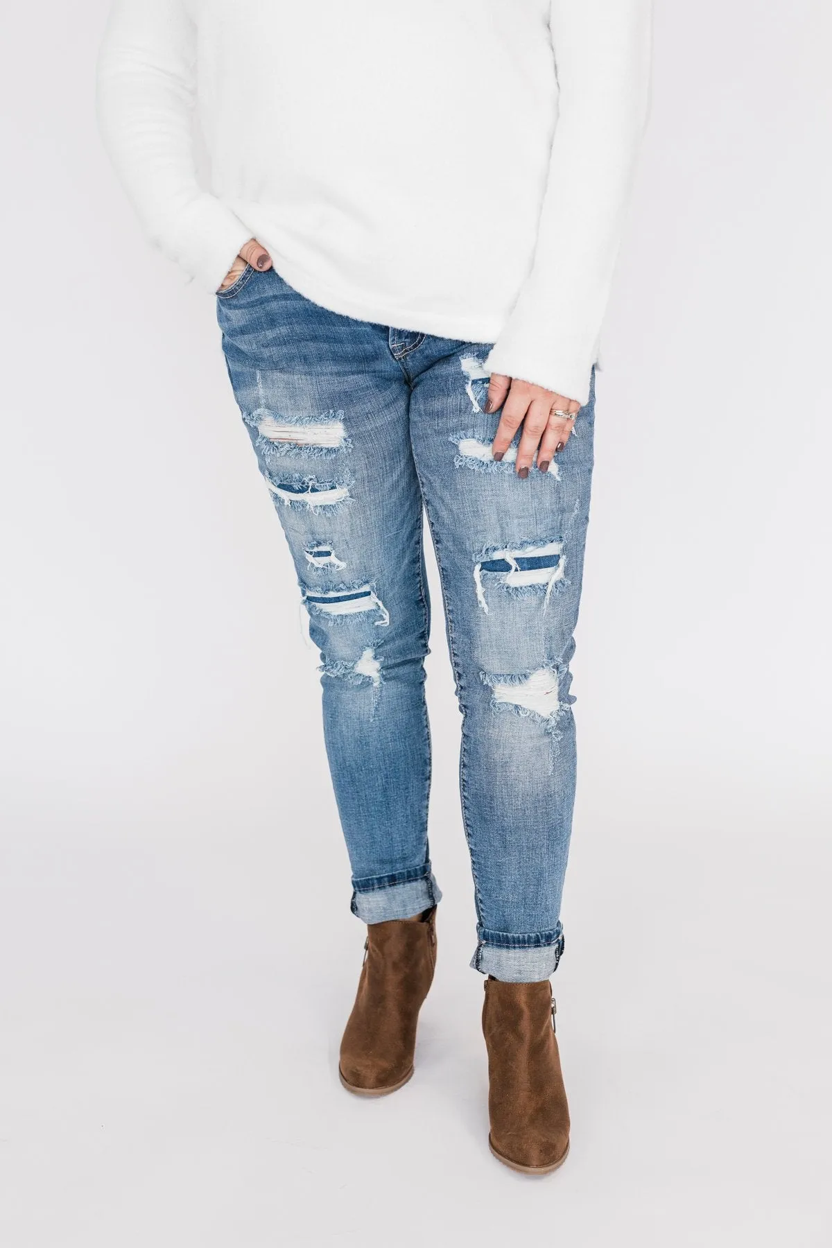 C'est Toi Distressed Skinny Jeans- Ophelia Wash