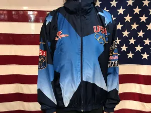 Champion Official 1996 Atlanta USA Olympic Summer Team Vintage Windbreaker Jacket