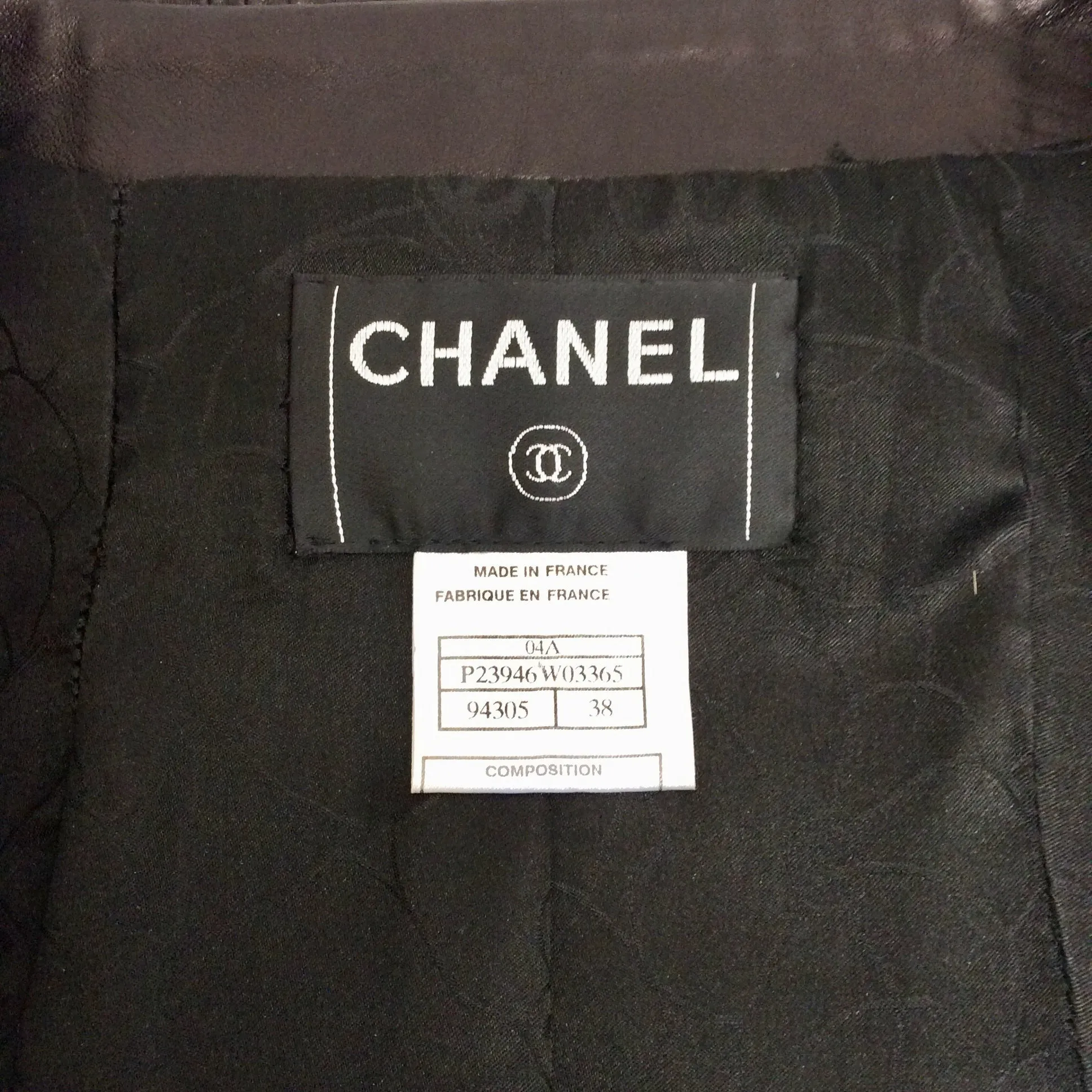 Chanel Black Pleated Jacket