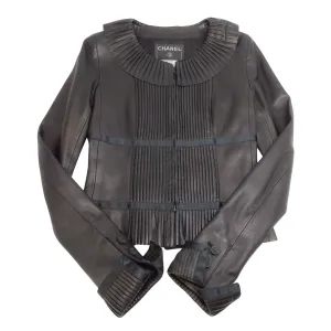 Chanel Black Pleated Jacket