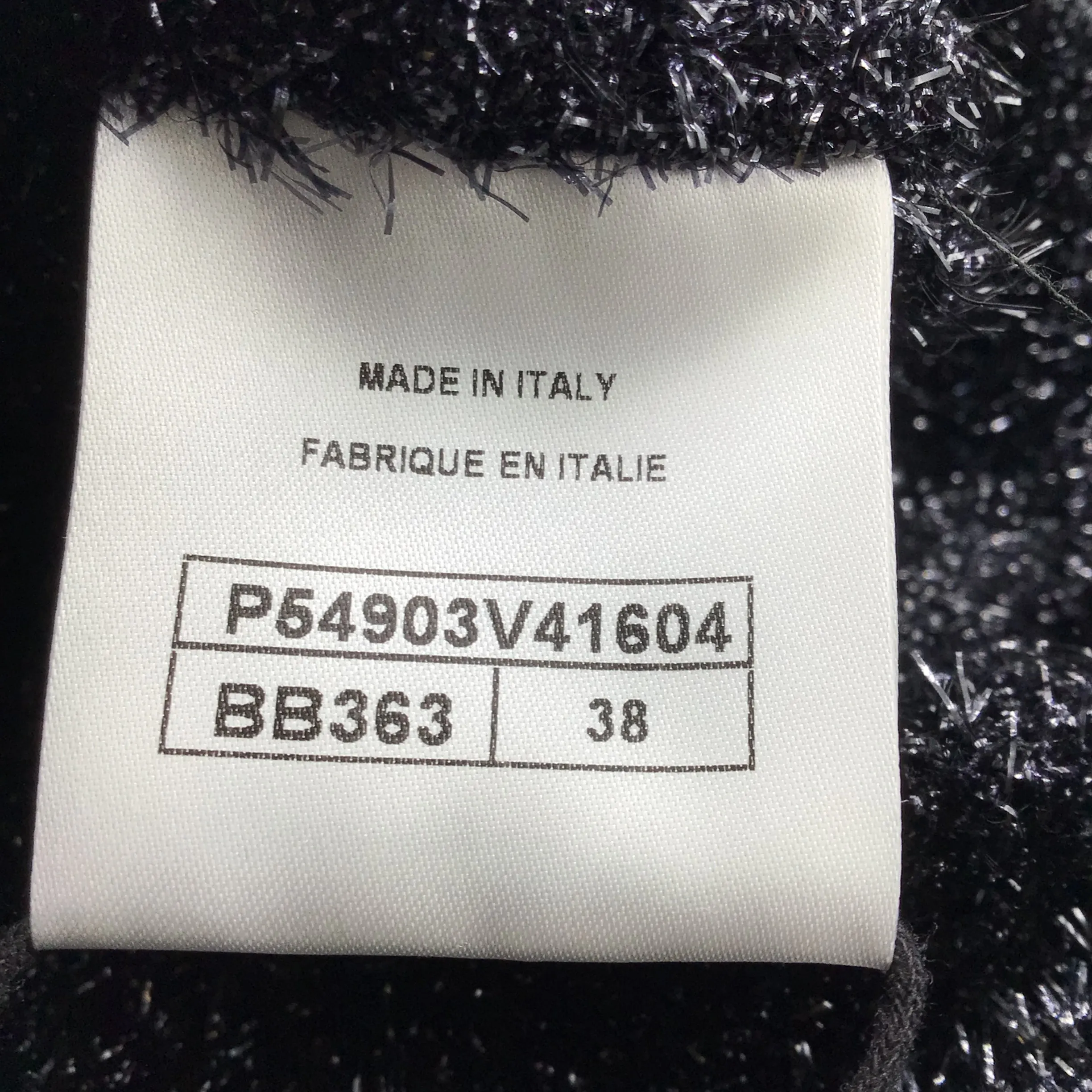 Chanel Olive Green / Black Nylon and Sparkle Metallic Hooded Full Zip Jacket