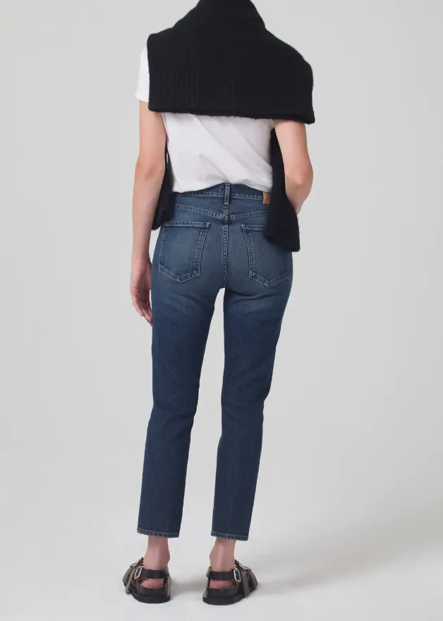 Charlotte Crop High Rise Straight Leg Jean