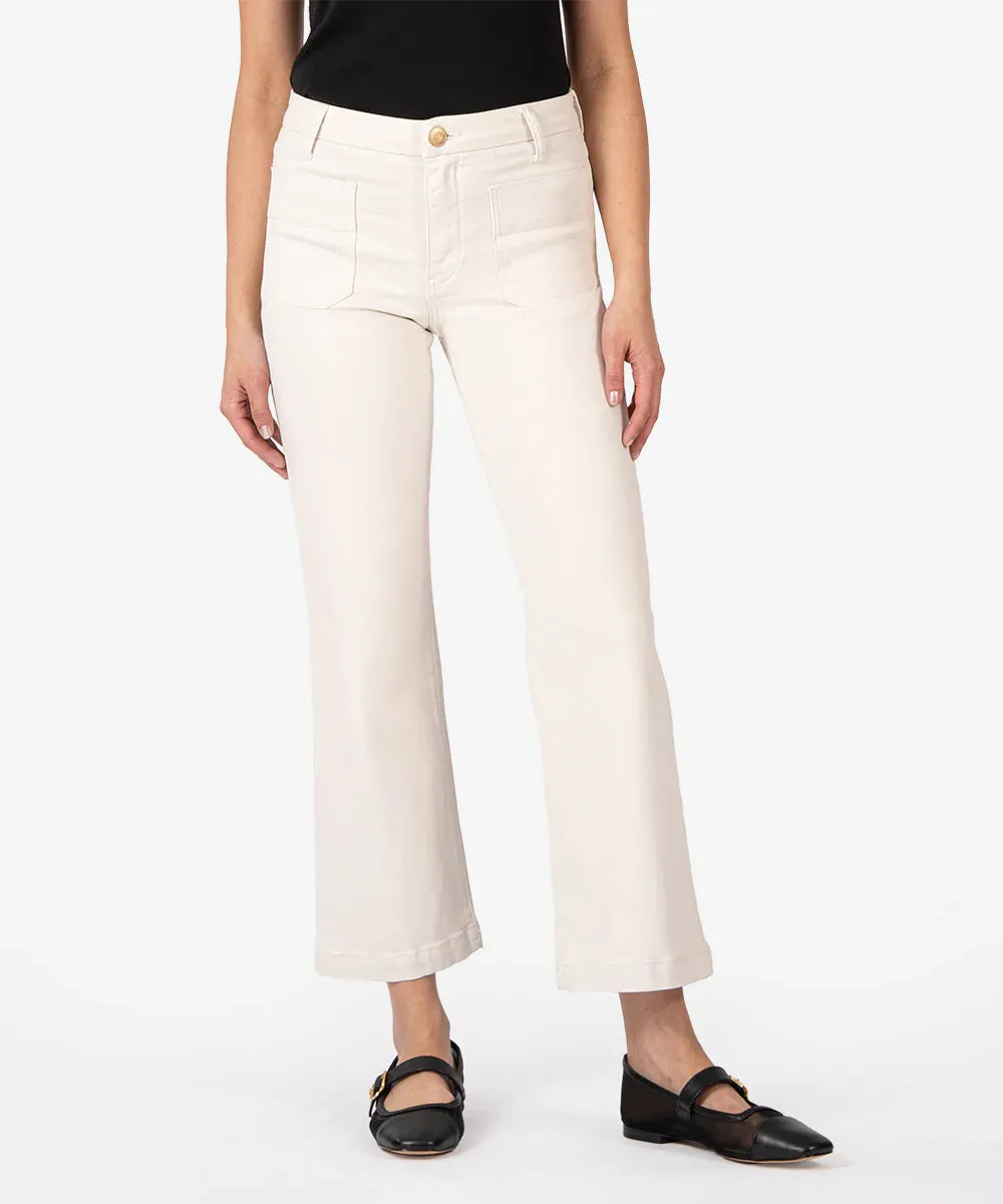 Charlotte High Rise Wide Leg - Ecru Jeans