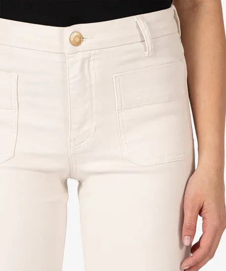 Charlotte High Rise Wide Leg - Ecru Jeans