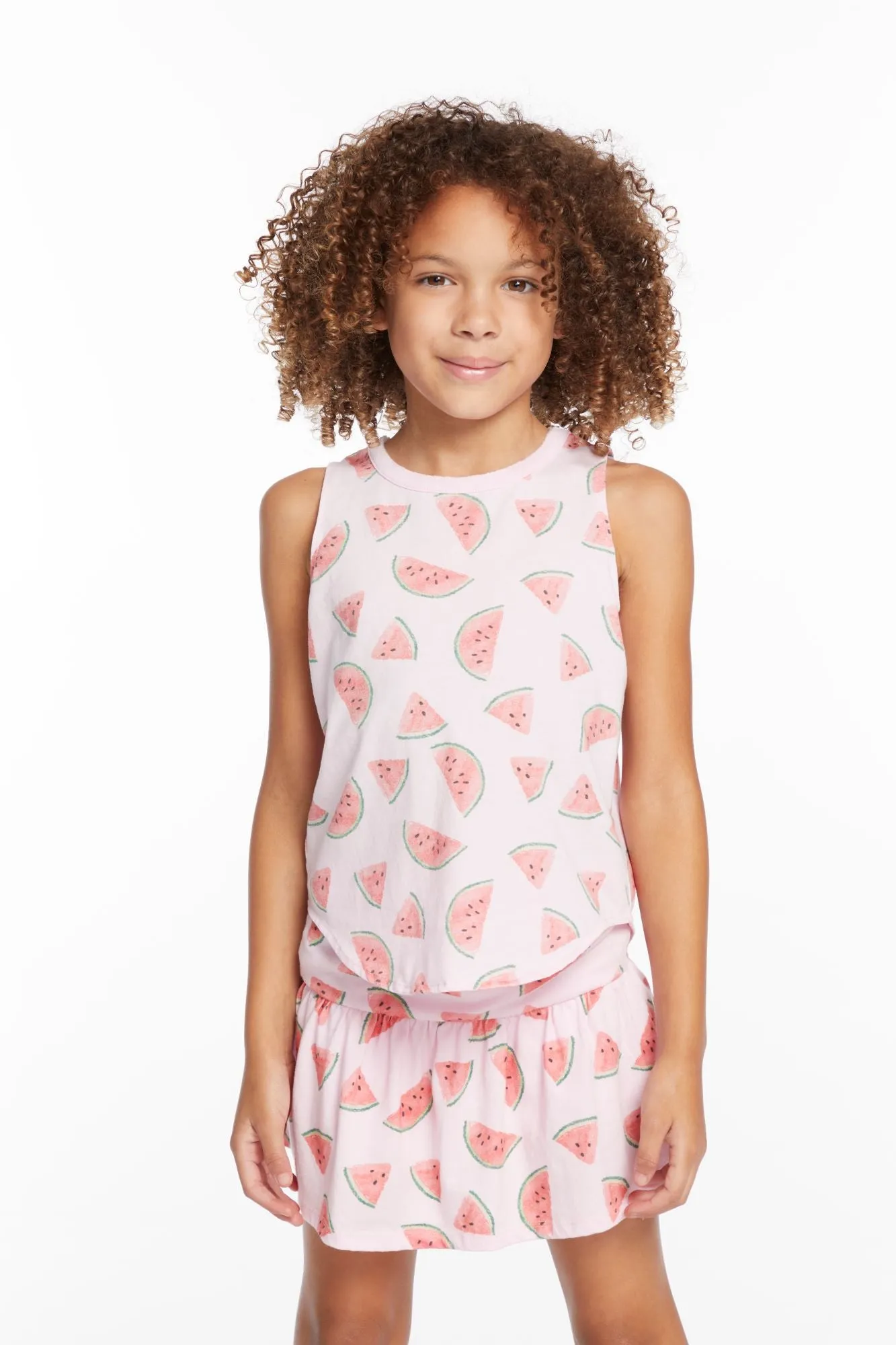 Chaser Watermelon Heaven Girls Vintage Jersey Shirttail Muscle