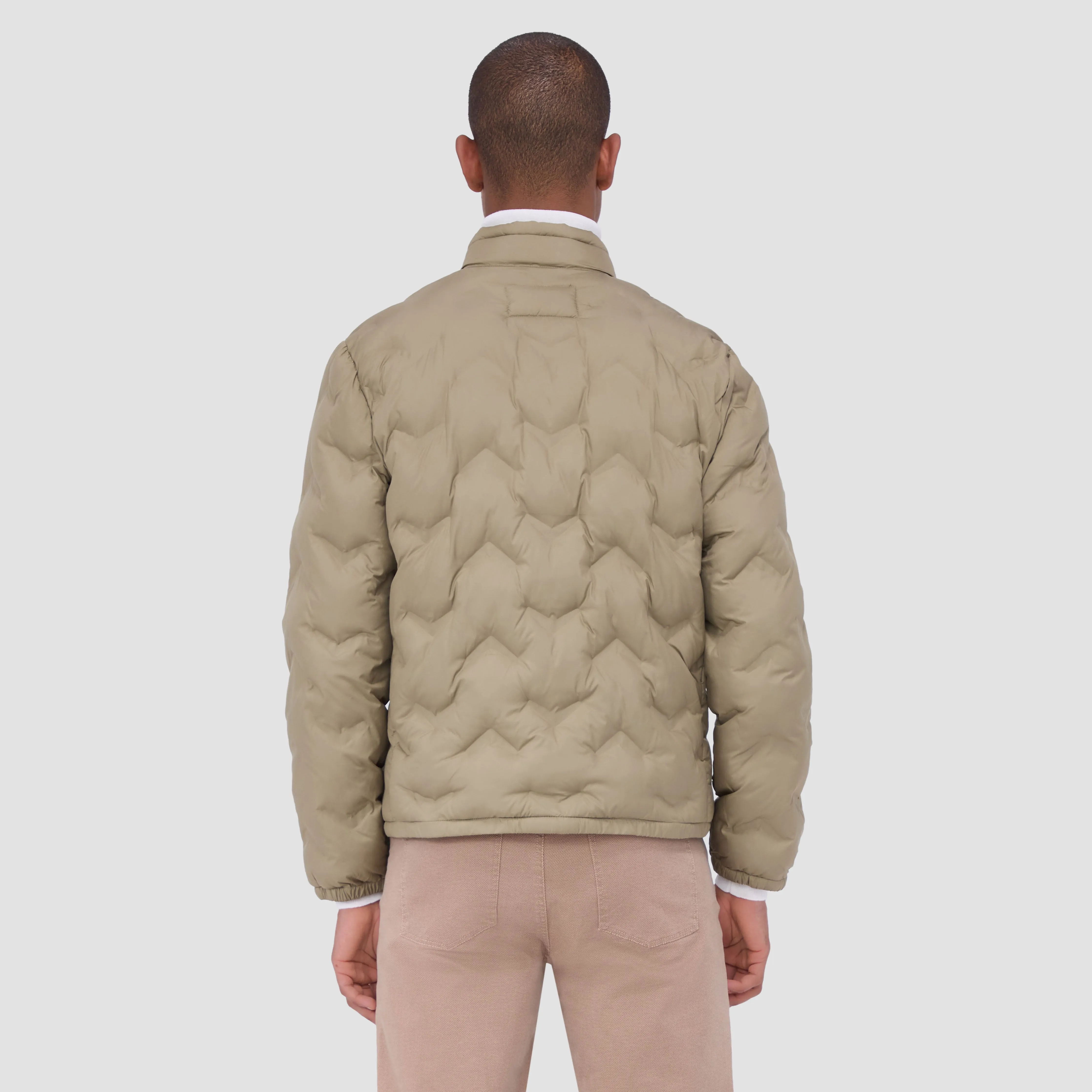 Chevron Quilted Puffer Jacket