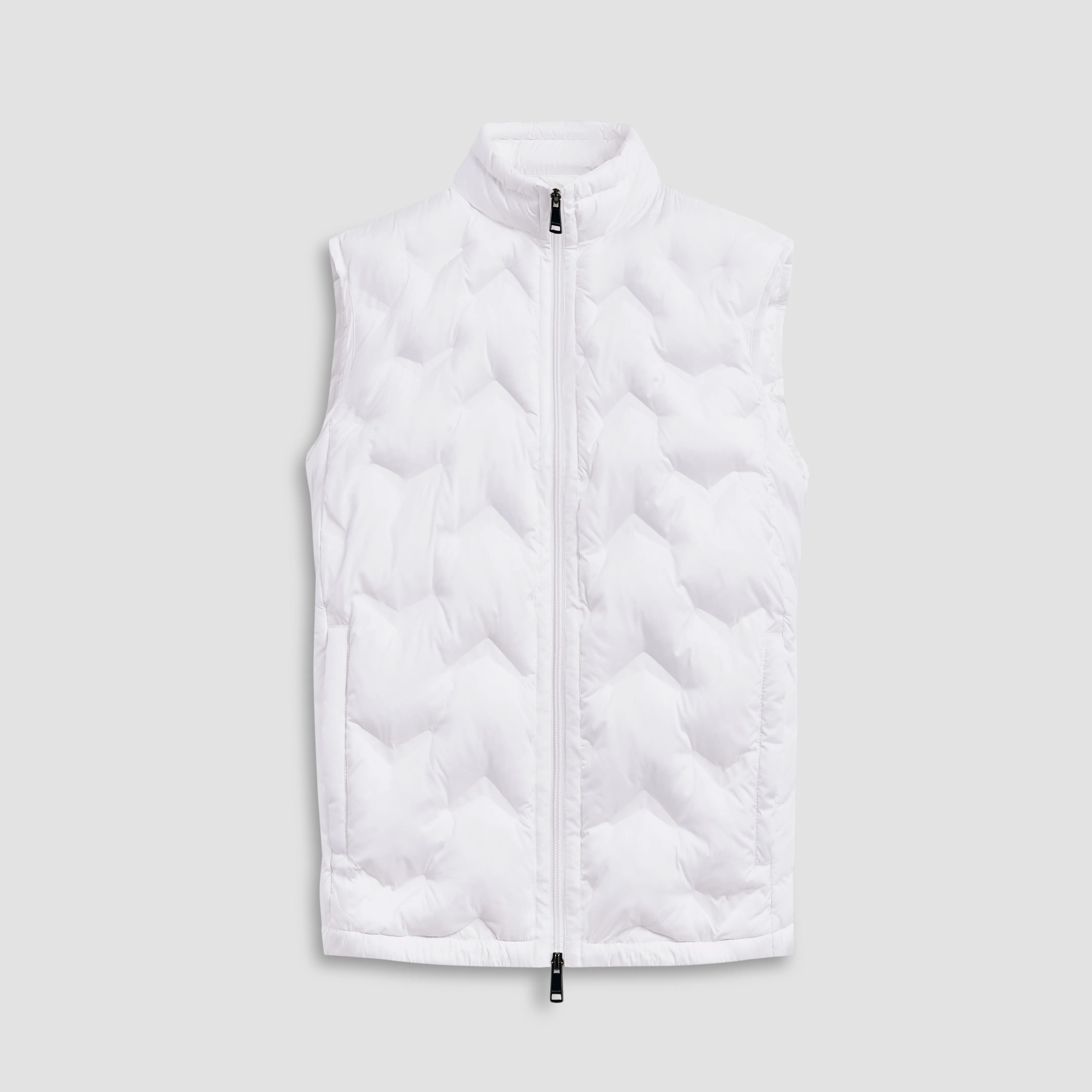 Chevron Quilted Puffer Vest