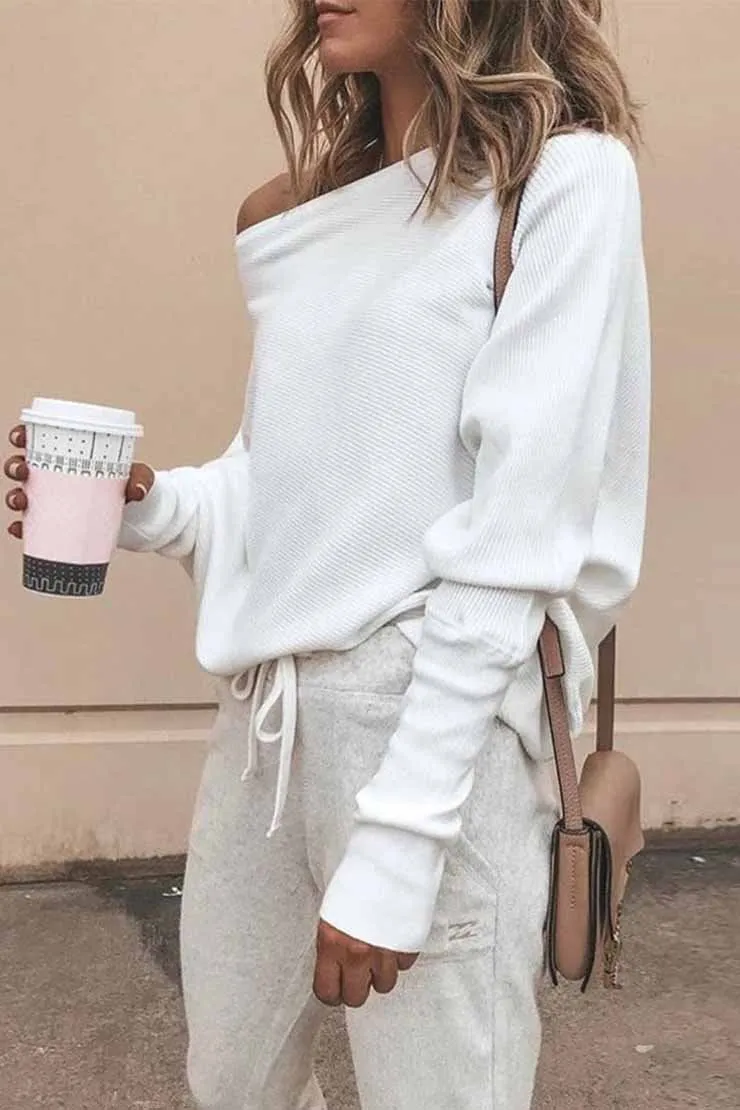 Chicindress Comfy Dew Shoulder Bat Sleeve Sweaters(3 Colors)