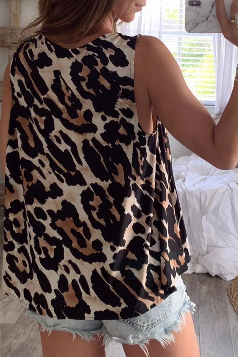 Chicindress Leopard Printed Tank Top