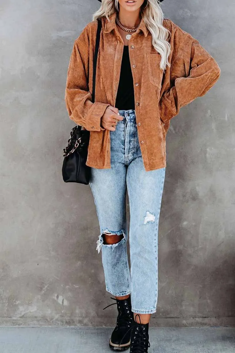 Chicindress Solid Color Loose Pit Shirt Tops