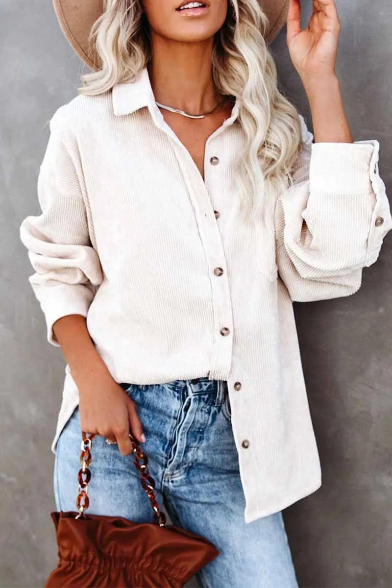 Chicindress Solid Color Loose Pit Shirt Tops