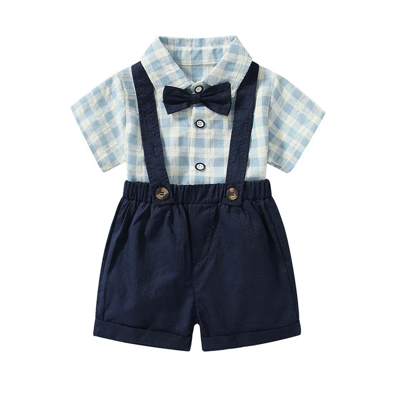 Children's Suit Summer Short-sleeved Overalls
