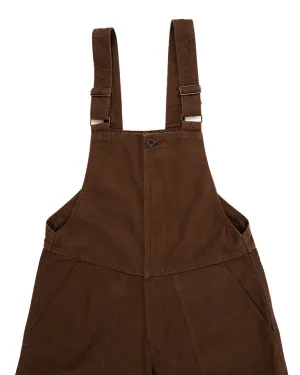 Chocolate Canvas Overalls