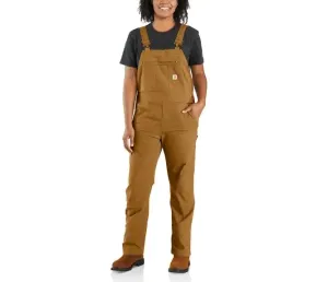 CL102438-XS Short-CarhBrn Carhartt Double Front Bib UNLINED Overalls "Crawford"