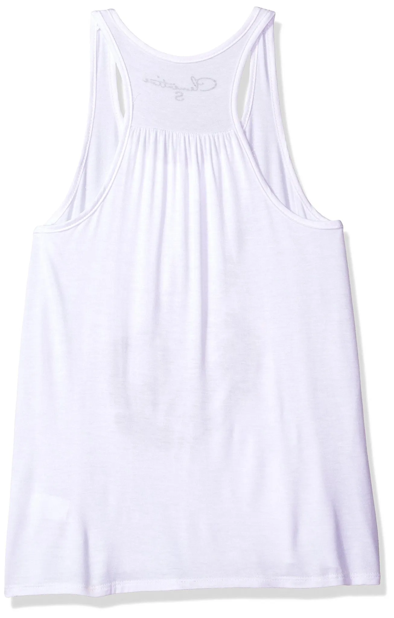 Clementine Women's Petite Plus Handbones Printed Flowy Racerback Tank Top
