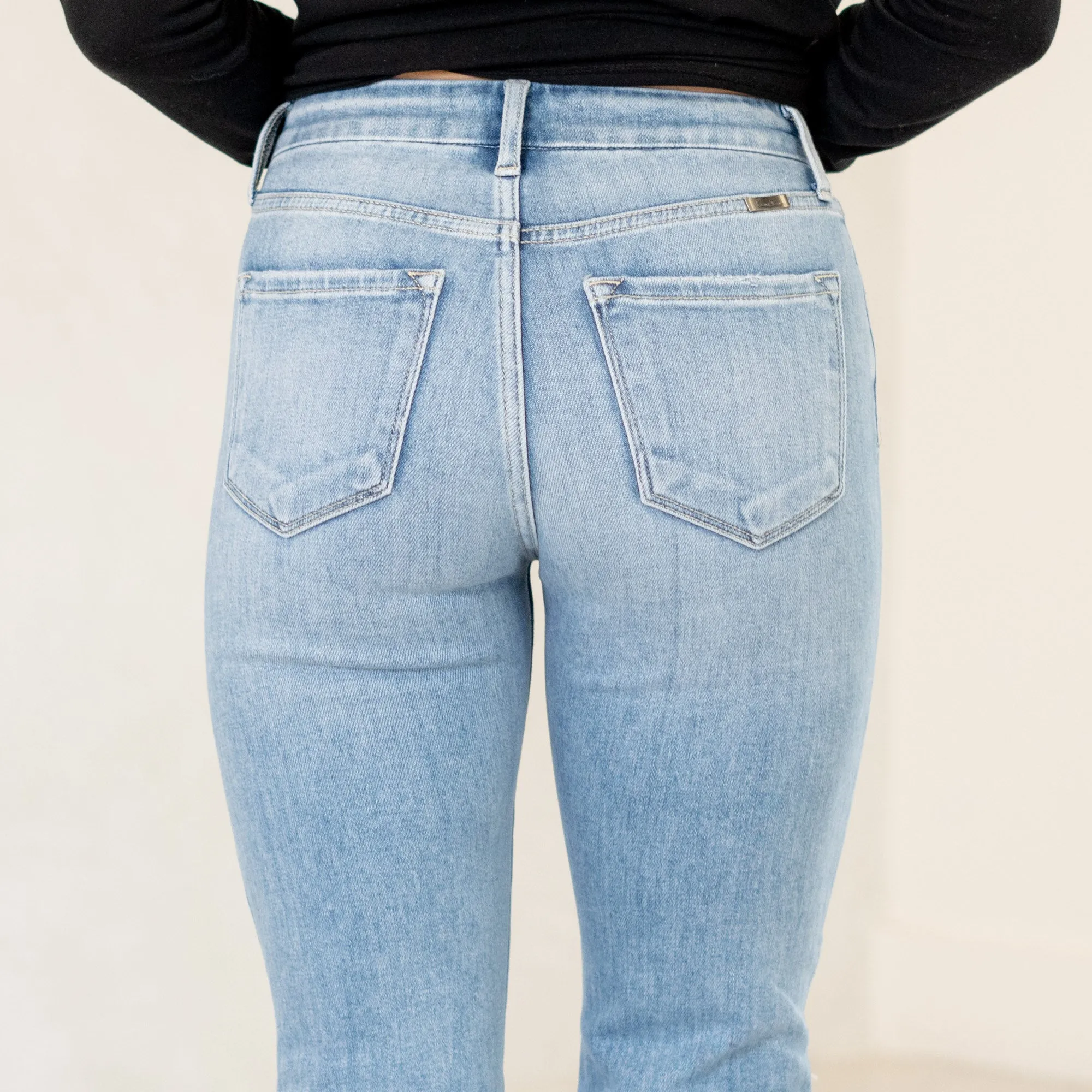 Clover High Rise Slim Straight Fit Leg