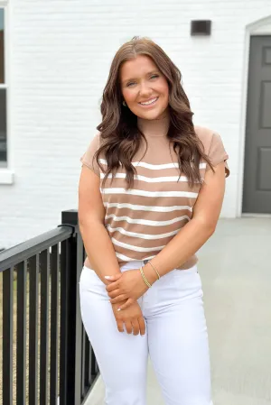 Coco Short Sleeve Striped Top