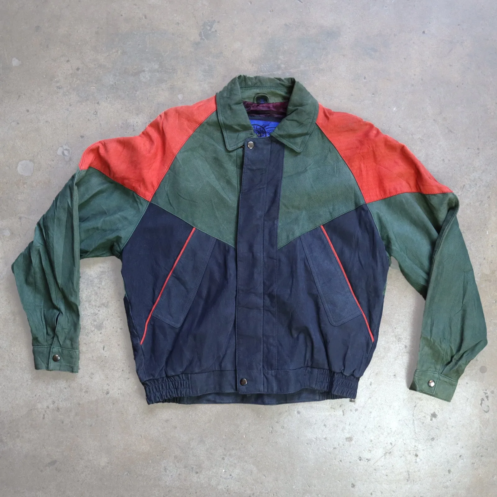 Colors Out Back New Zealand Leather Jacket 90s