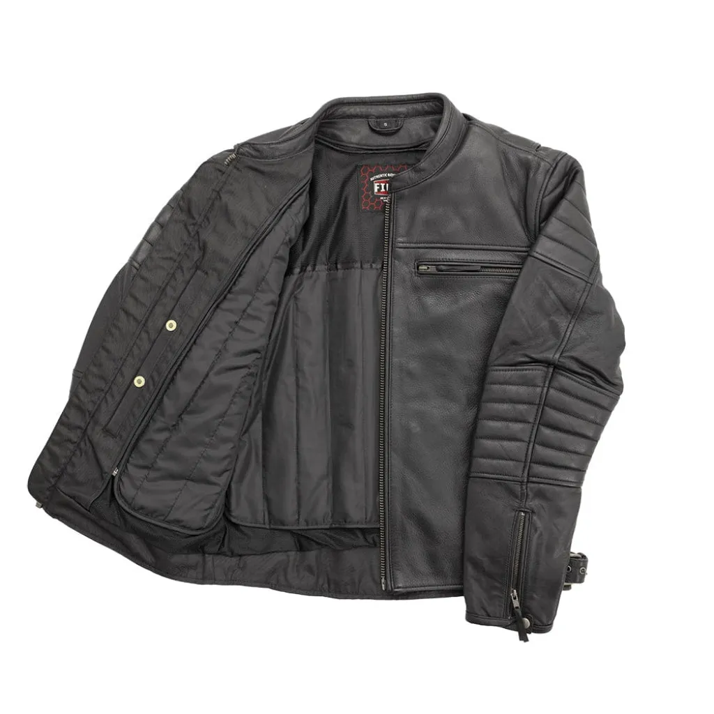 Commuter Men's Motorcycle Leather Jacket - Extreme Biker Leather