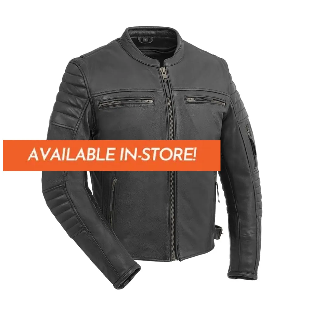 Commuter Men's Motorcycle Leather Jacket - Extreme Biker Leather