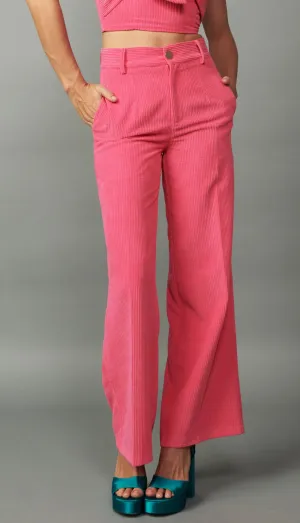 Corduroy High Waisted Wide Pants