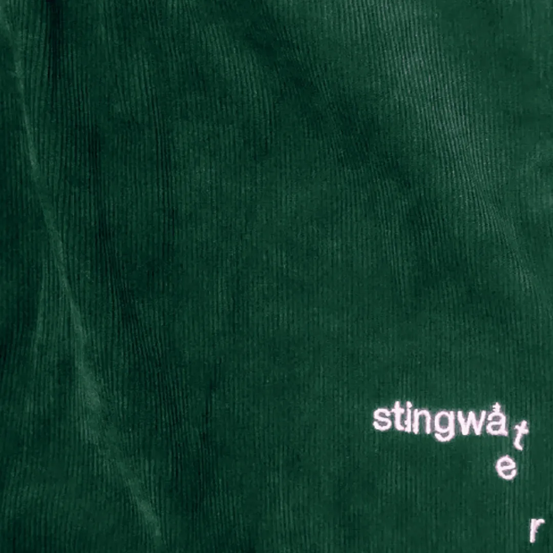 Corduroy Melting logo Sweatpants Forrest Green