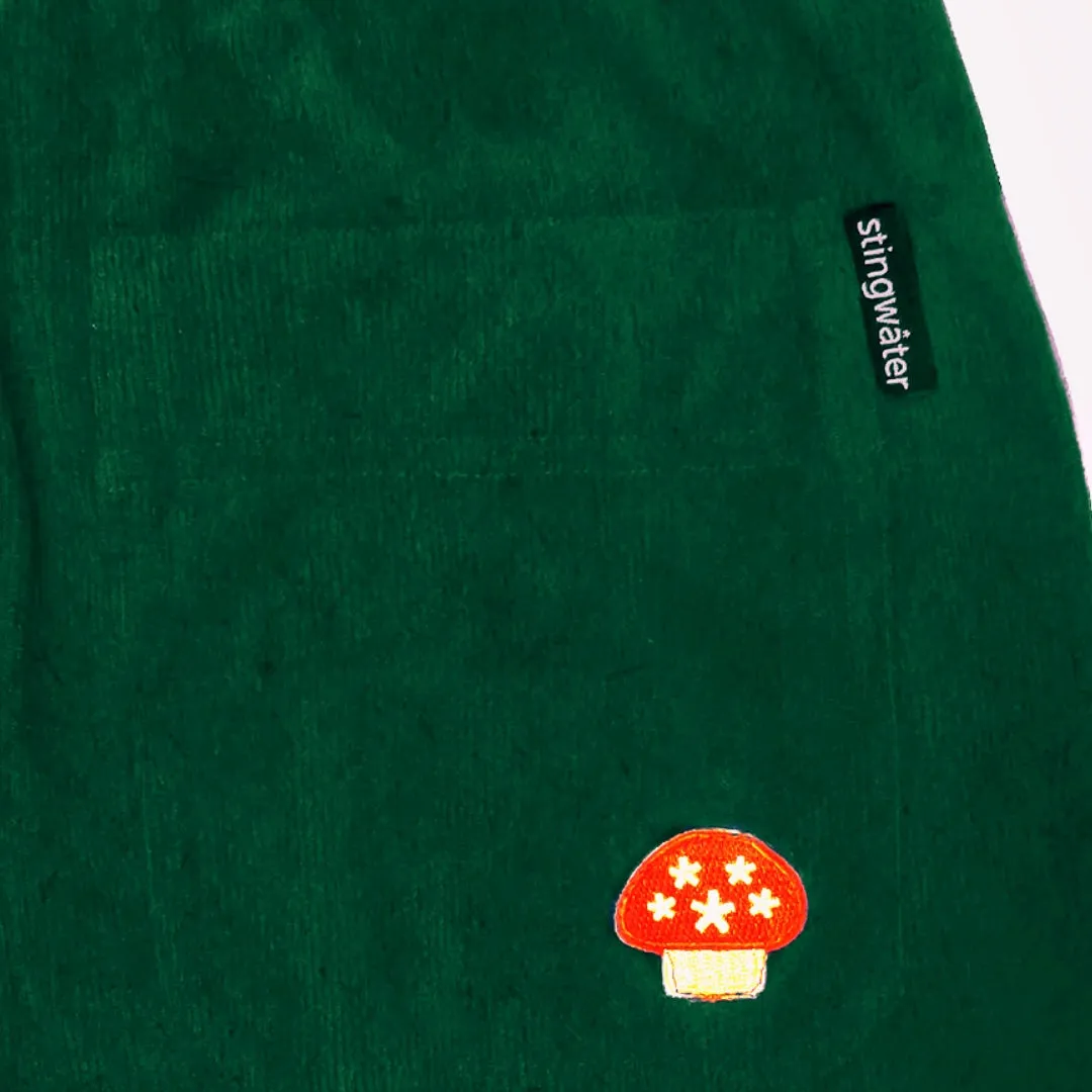 Corduroy Melting logo Sweatpants Forrest Green