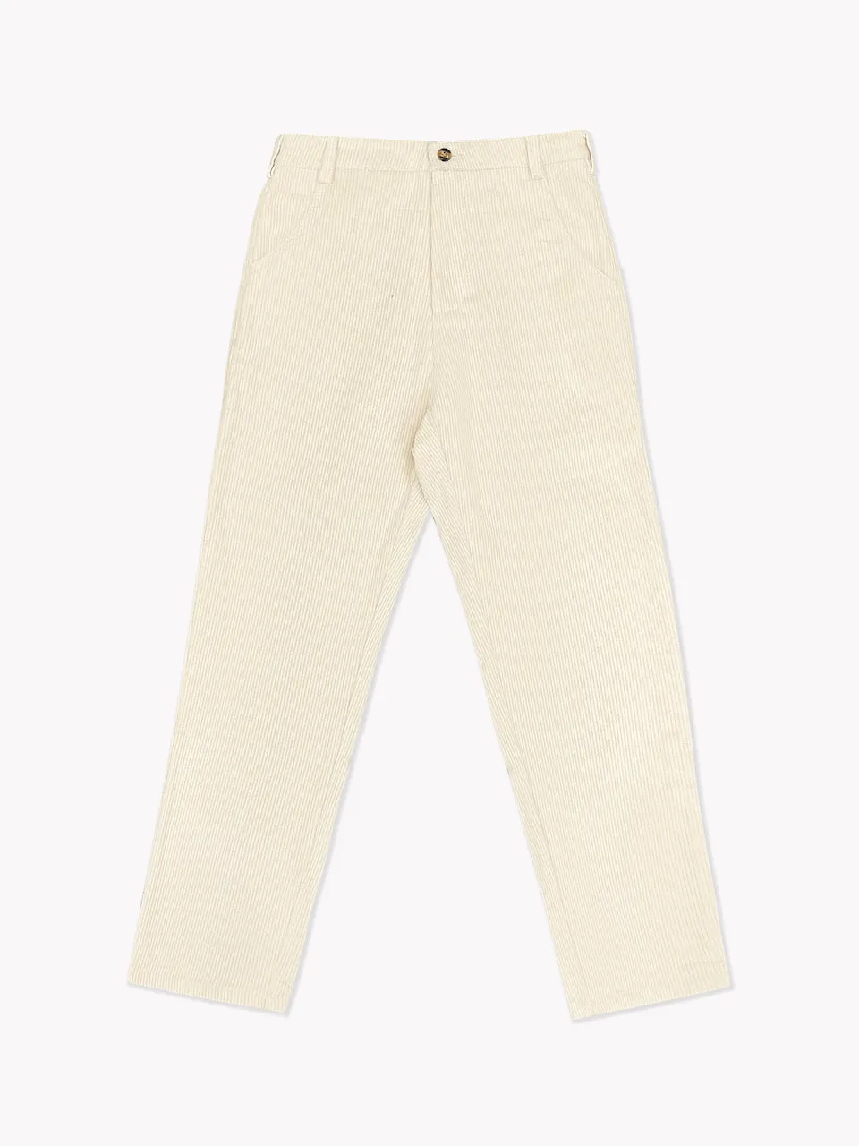 Corduroy Pants-Cream