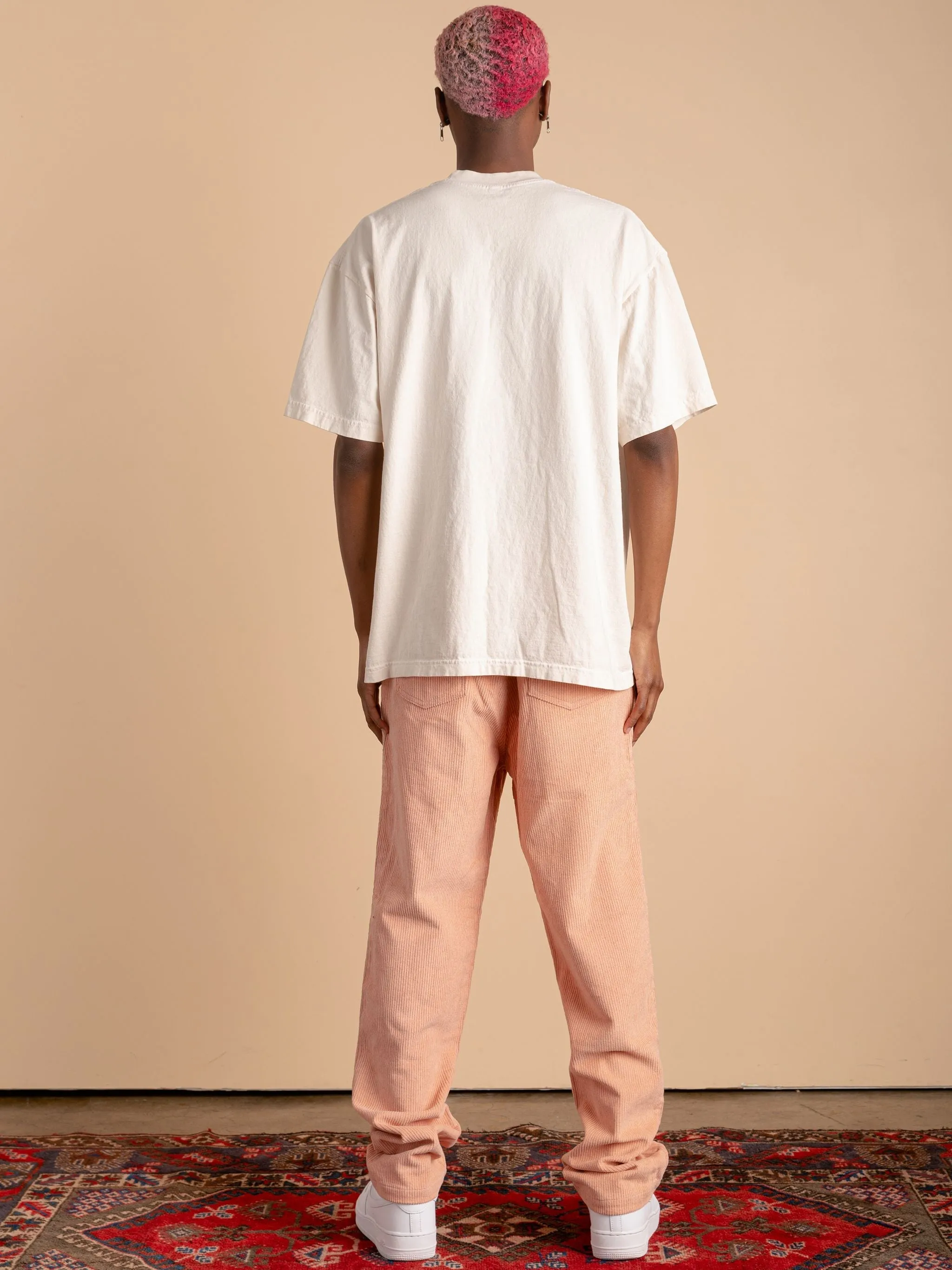 Corduroy Pants-Dusty Peach