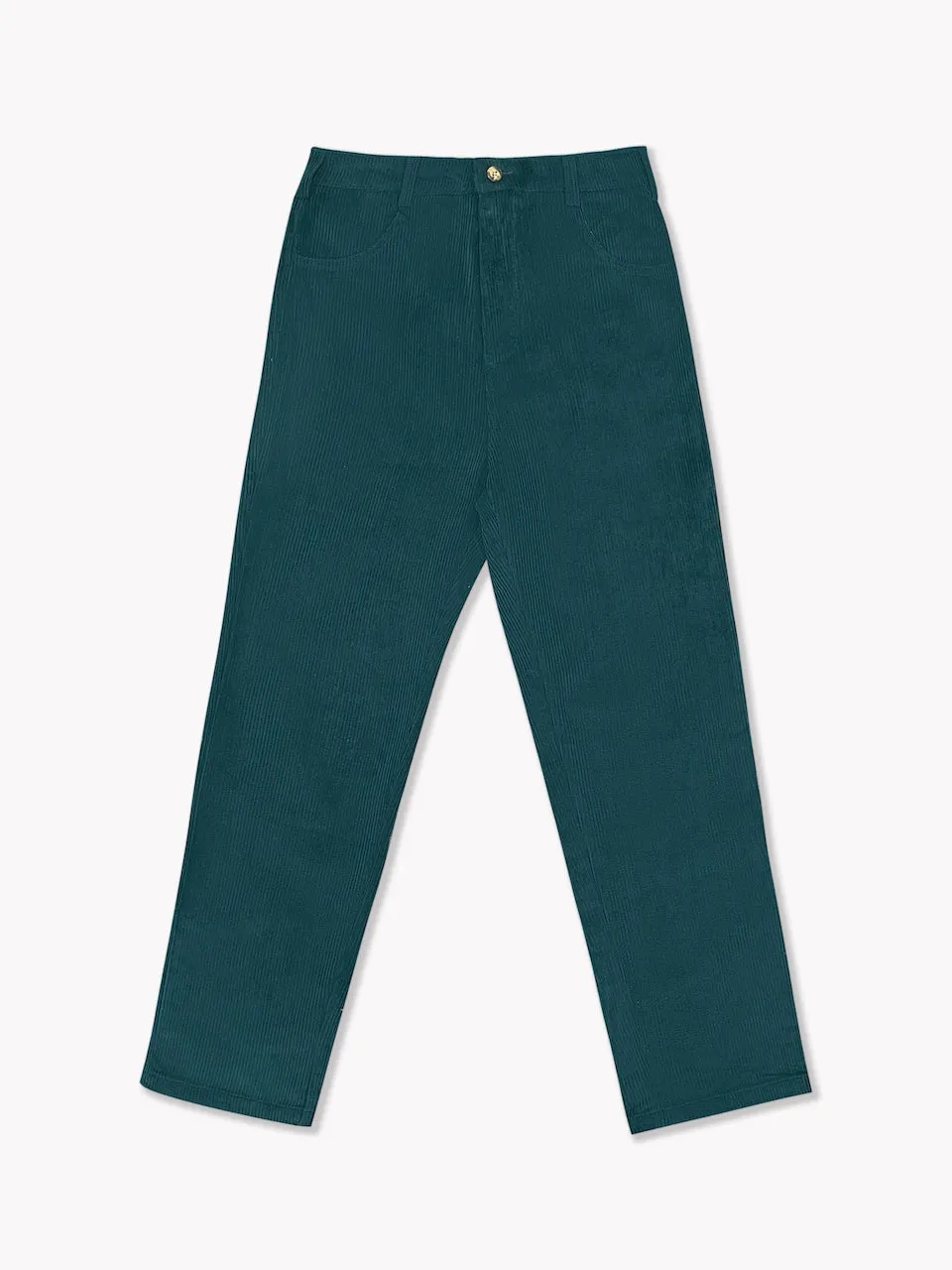 Corduroy Pants-Emerald