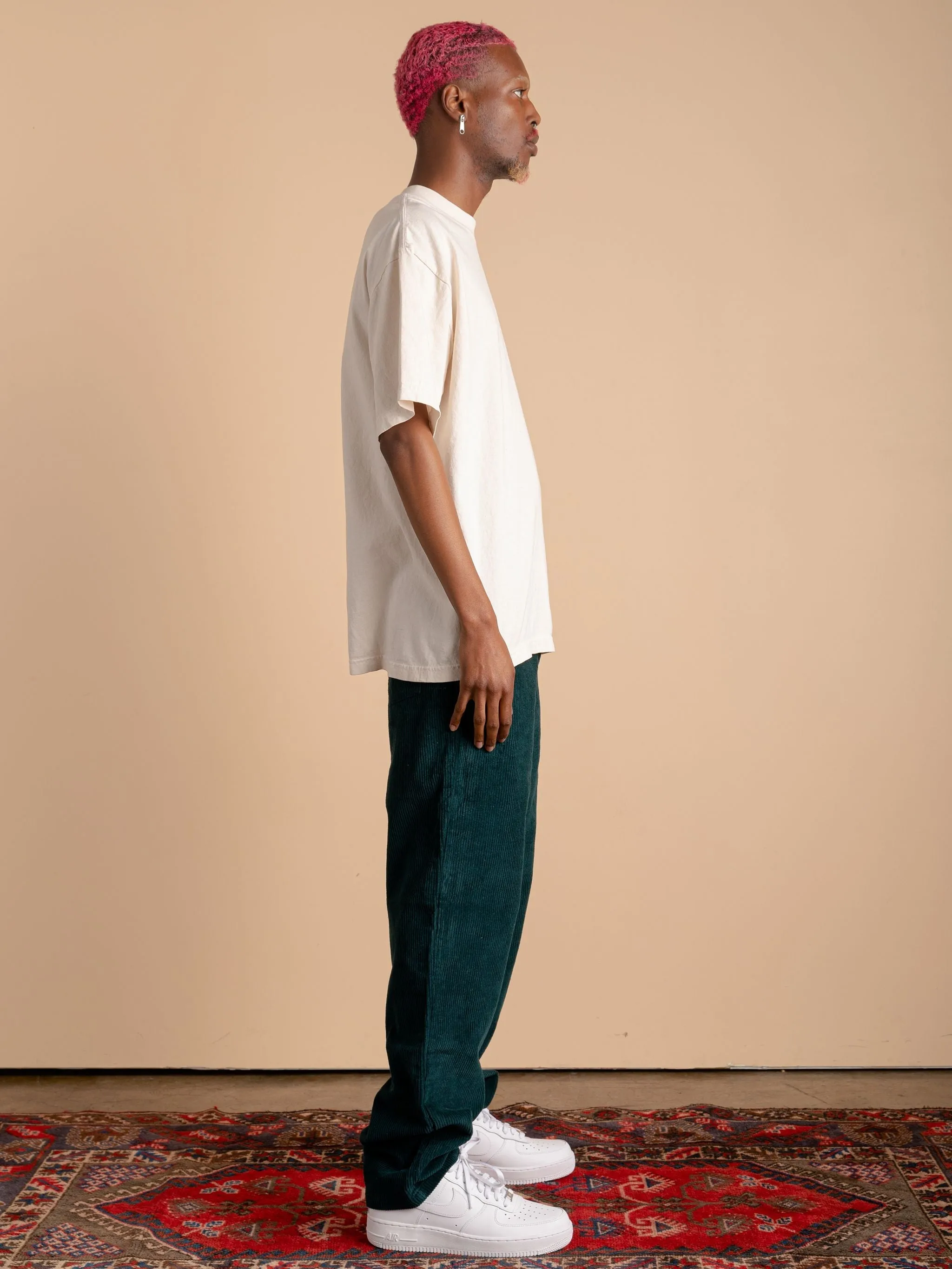 Corduroy Pants-Emerald