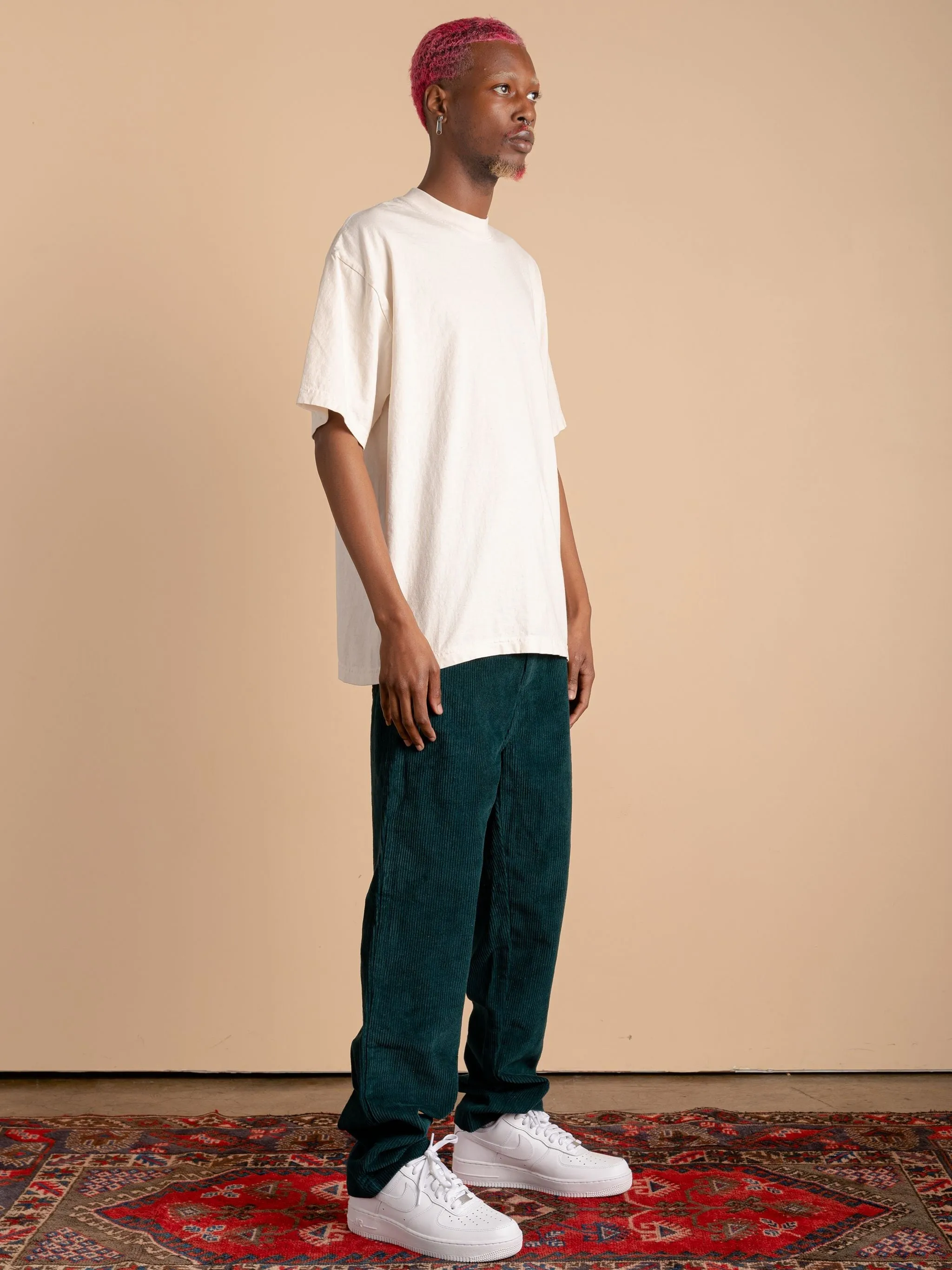 Corduroy Pants-Emerald