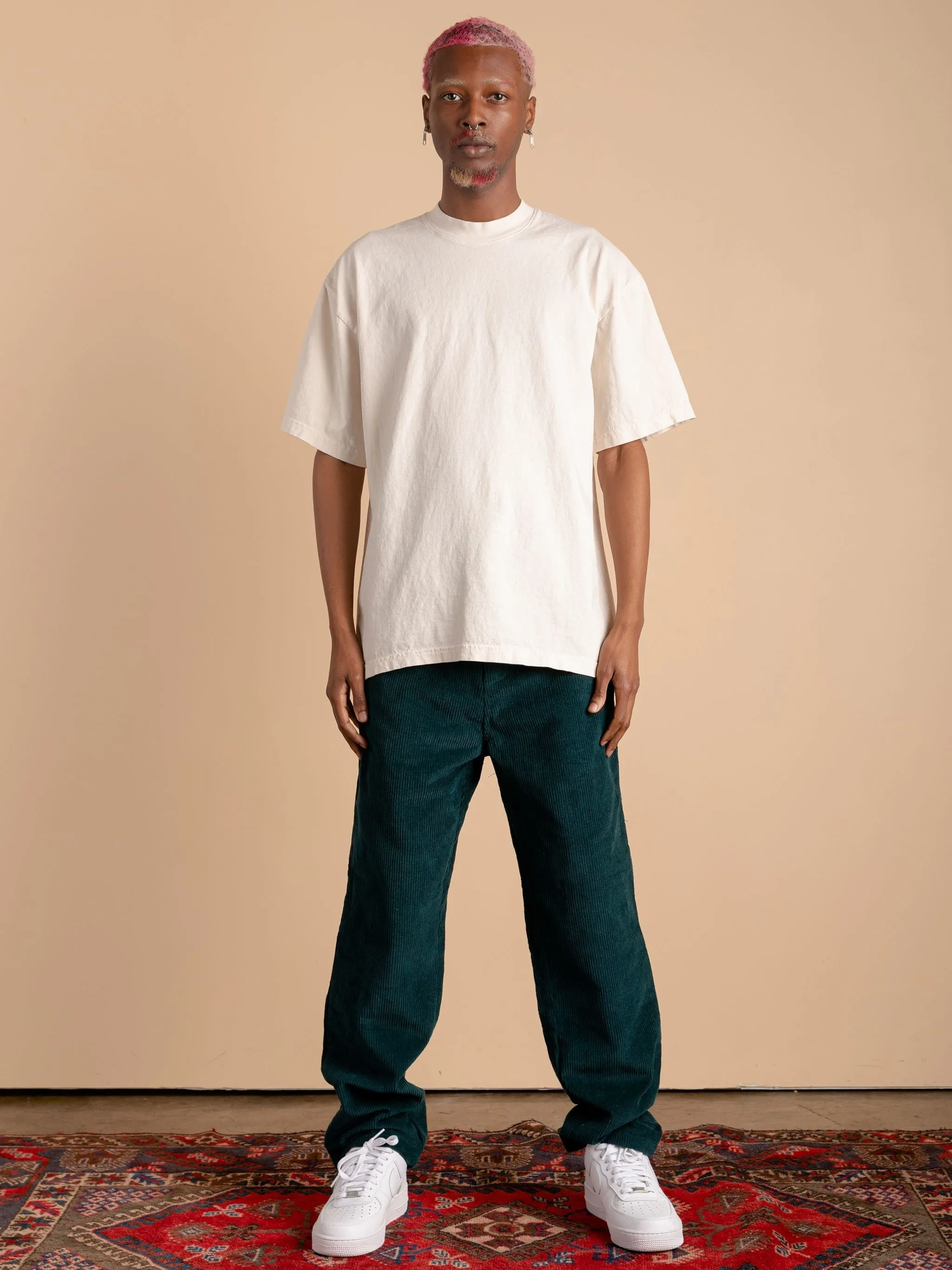 Corduroy Pants-Emerald