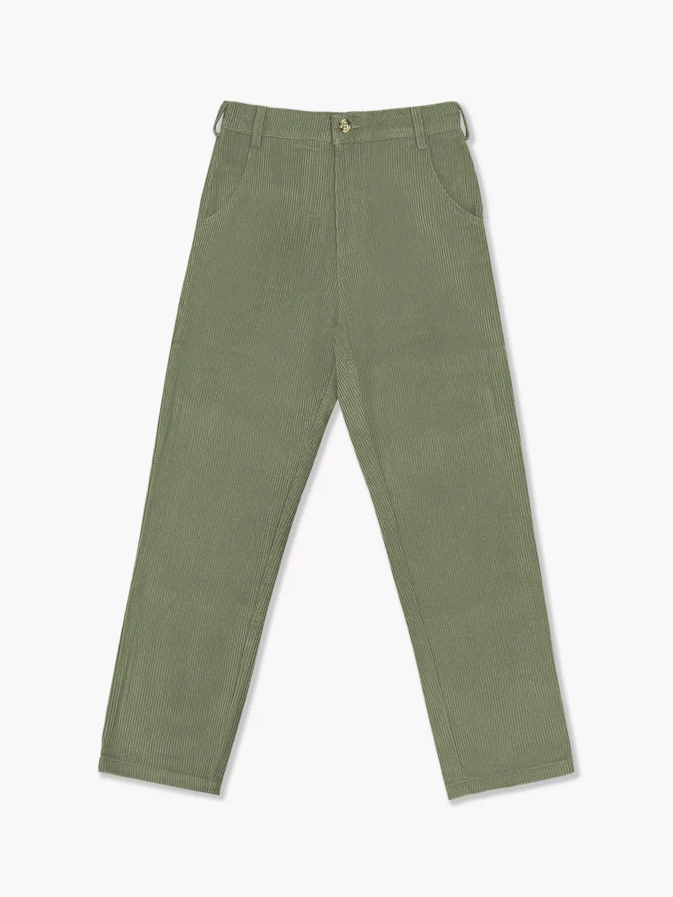Corduroy Pants-Olive