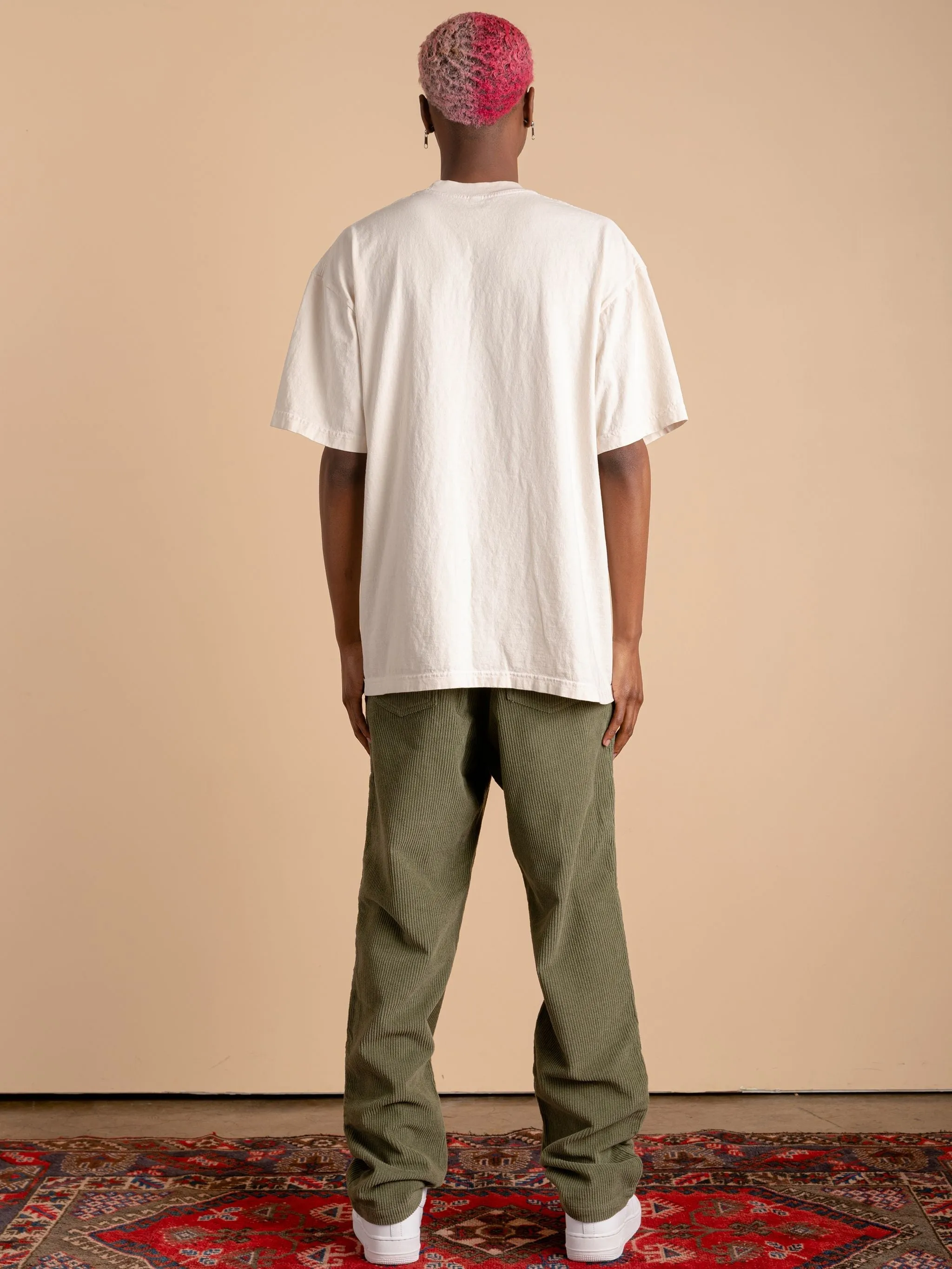 Corduroy Pants-Olive