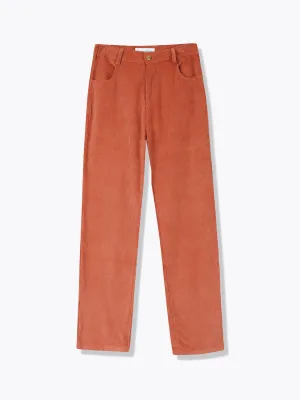 Corduroy Pants-Raspberry