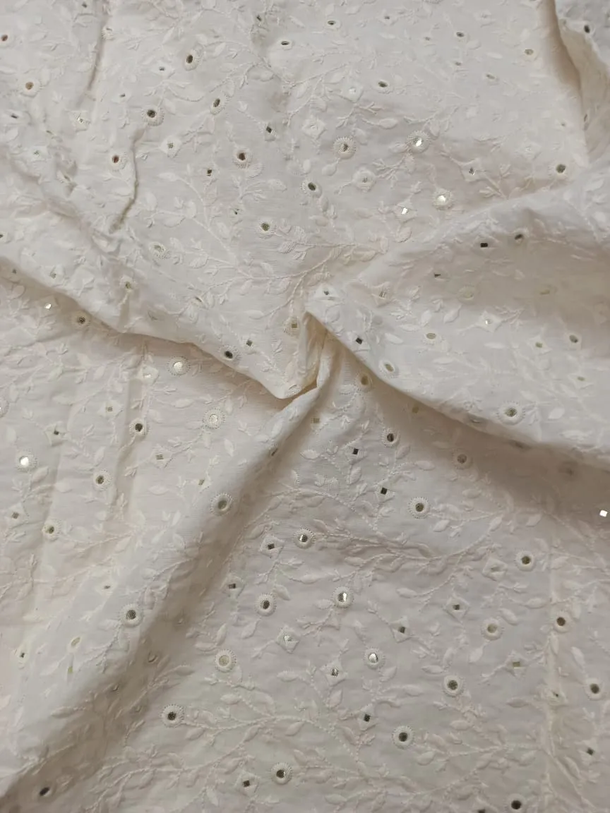Cotton Embroidered Fabric