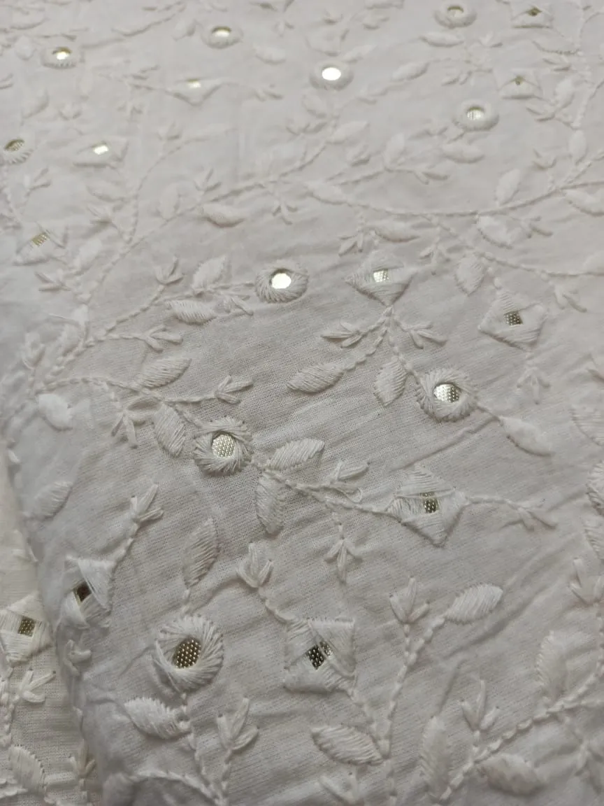 Cotton Embroidered Fabric