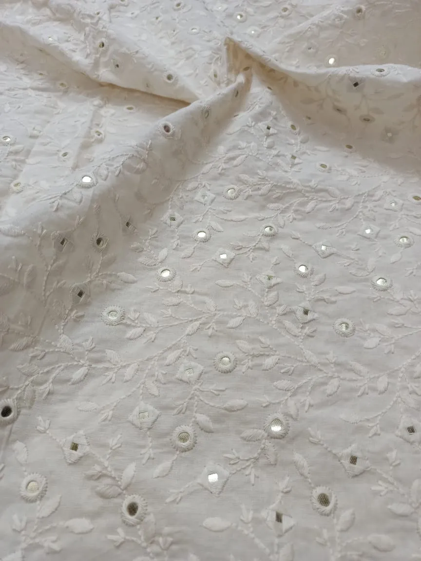 Cotton Embroidered Fabric