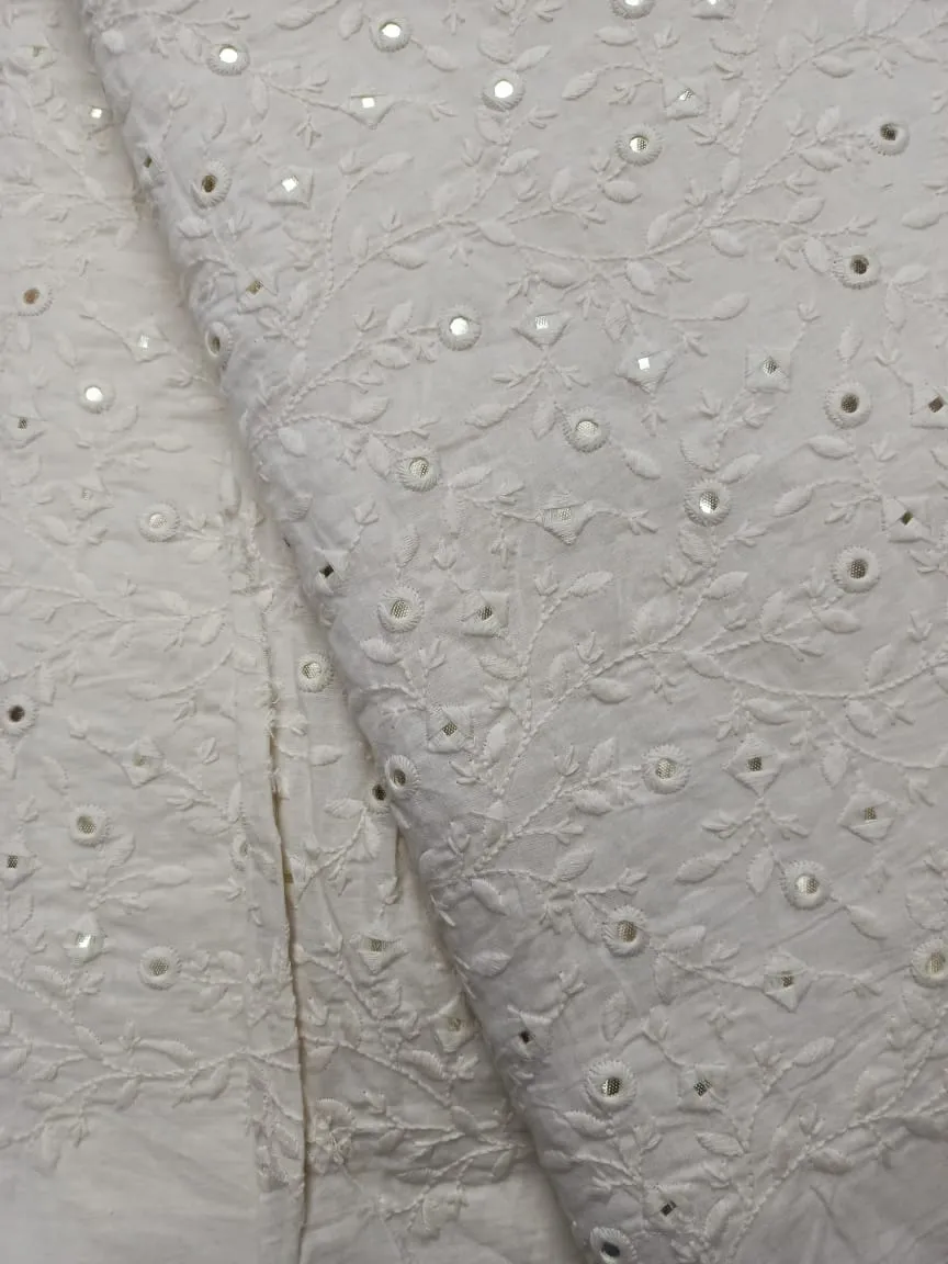 Cotton Embroidered Fabric