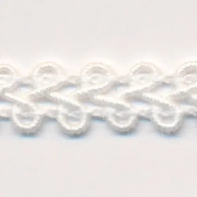 Cotton Lace Braid #01 White