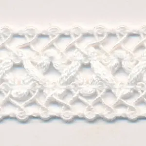 Cotton Lace Braid #01 White