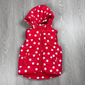Cotton On Kids AFL Sydney Swans Hooded Puffer Vest Size 3-4 Years