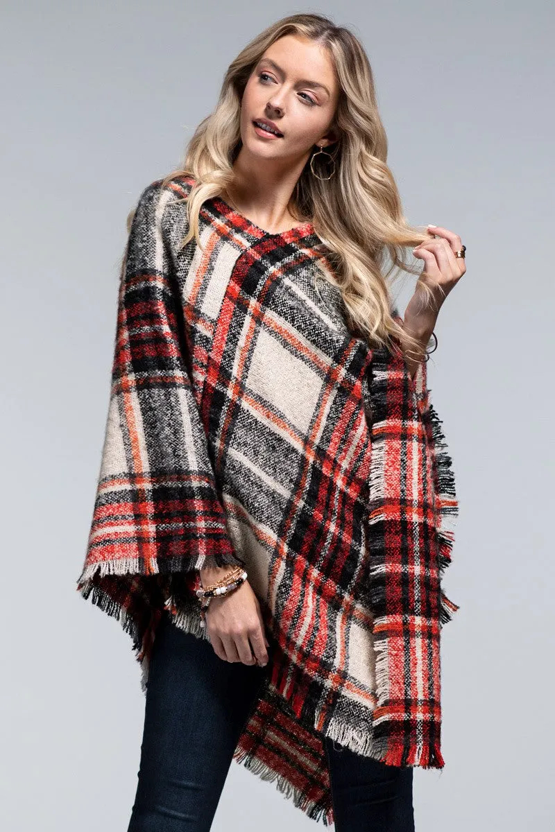 Cozy night tunic in red & black buffalo plaid * on sale *