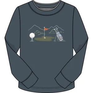 CR Sports Charcoal Golf Long Sleeve Top