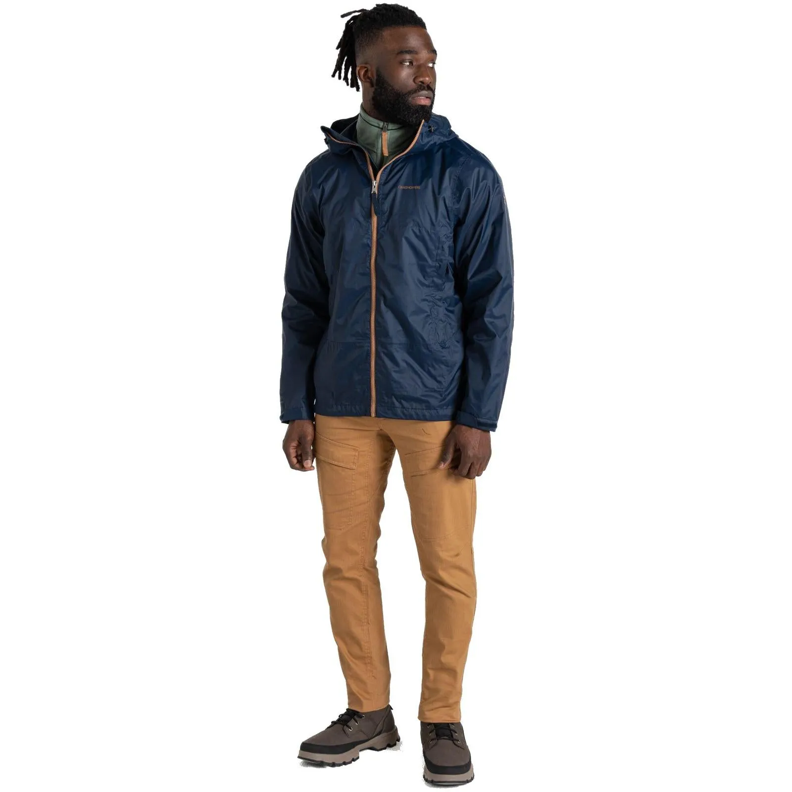 Craghoppers Mens National Trust Owler Waterproof Hooded Packable Jacket