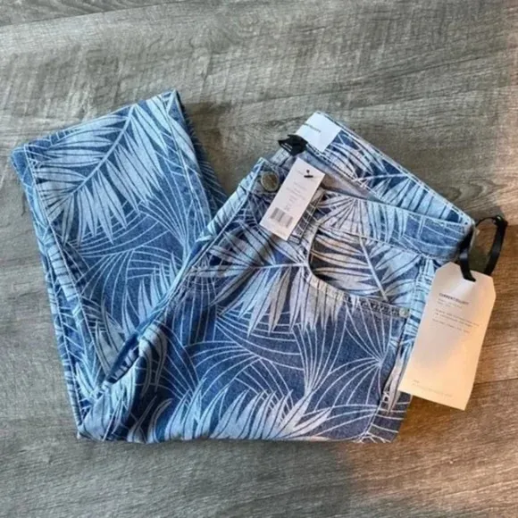 Current/Elliot The Stiletto Palm-Print Skinny Jeans